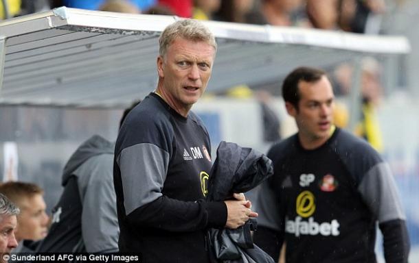 David Moyes on the bench at new club Sunderland | Photo: Sunderland AFC via Getty Images 