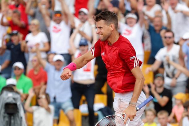 Dominic Thiem comes into St. Petersburg on the heels on a strong performance in Davis Cup. Photo: GEPA Pictures/Davis Cup