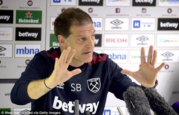 Above: West Ham United manager Slaven Bilic in his pre-match press conference ahead of their game with Chelsea | Photo: West Ham United via Getty Images