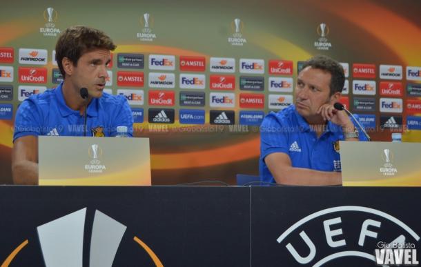 Xabi Prieto y Eusebio, en rueda de prensa | Imagen: Gio Batista - VAVEL