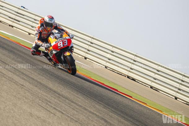 Márquez liderando la carrera en Motorland / Foto: Lucas ADSC