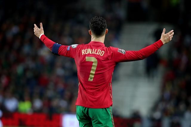 Cristiano Ronaldo en un partido con la selección portuguesa / Fuente: Marca