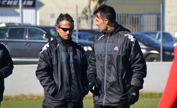 Xavier Bartolo junto a López Garai | Foto: CF Reus