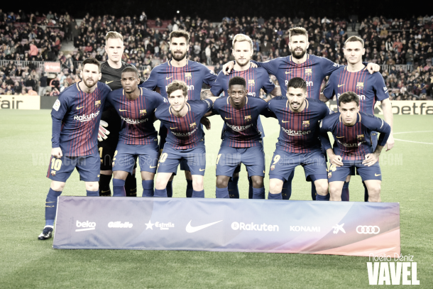 Once inicial del Fútbol Club Barcelona ante el Leganés | Foto de Noelia Déniz, VAVEL