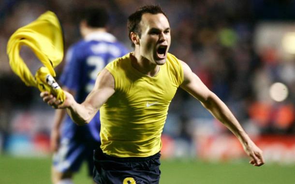 Andrés Iniesta tras el 'Iniestazo' | Foto: FCB