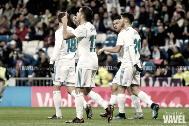 Jugadores del Real Madrid celebrando una victoria | Fuente: Daniel Nieto