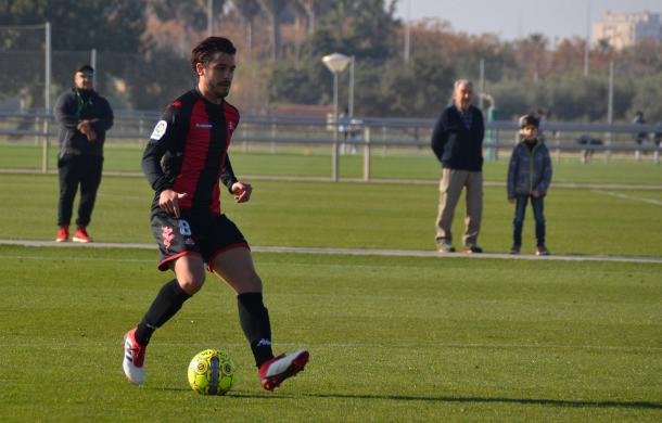 Raphael Guzzo durante el amistoso del 31 de enero | Foto: CF Reus