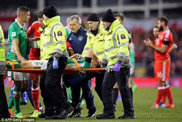 La escalofriante lesión de Coleman. |Foto: Daily Mail
