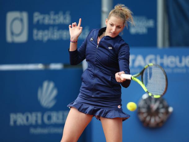 Kristyna Pliskova in action at the same tournament last year | Photo: CTK Prague