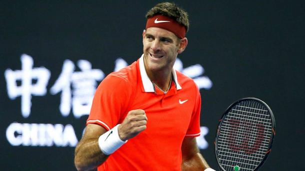 Juan Martin del Potro clinched his spot in London with a strong performance in Beijing. Photo: Reuters