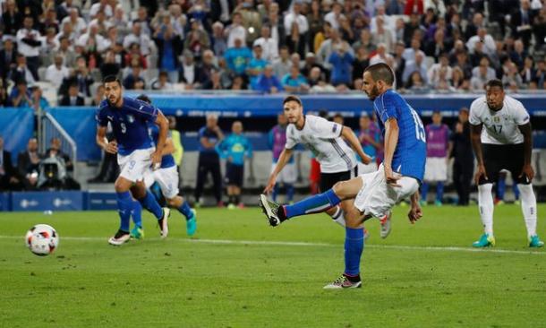 Bonucci's penalty took Germany to penalties at Euro 2016 (photo:reuters)