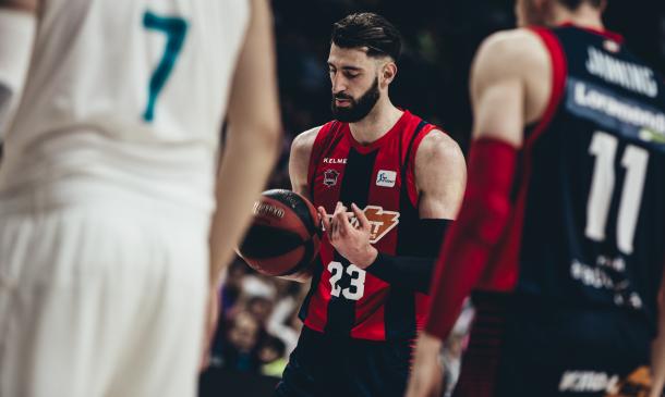 Shengelia, en el primer partido de la final de Liga. | Foto: Baskonia
