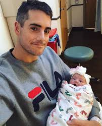 John Isner and his new baby Hunter Grace. Photo: John Isner Instagram