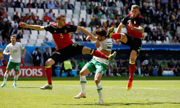 The clean-sheet against Ireland was Belgium's first at the Euro's for 18 years (Photo: Reuters)