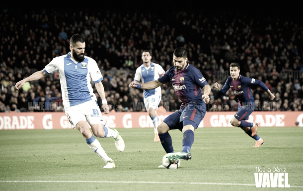 Luis Suárez, perseverancia en el Camp Nou | Foto de Noelia Déniz, VAVEL