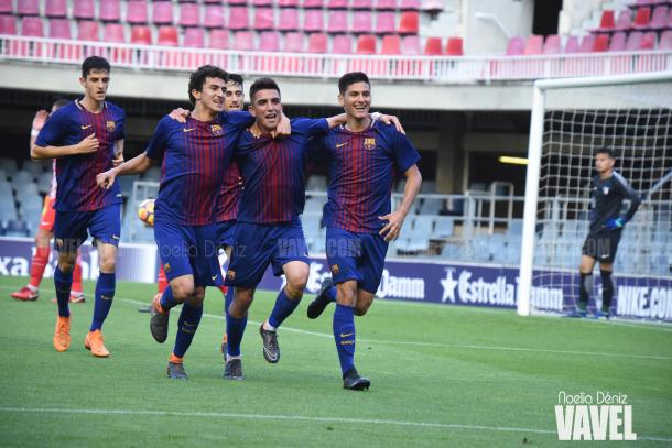 Celebración del primer gol del partido | Foto de Noelia Déniz, VAVEL