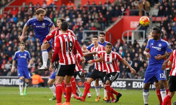 Branislav Ivanovic netted the header that won Chelsea the game on Saturday. (John Sibley: Reuters)