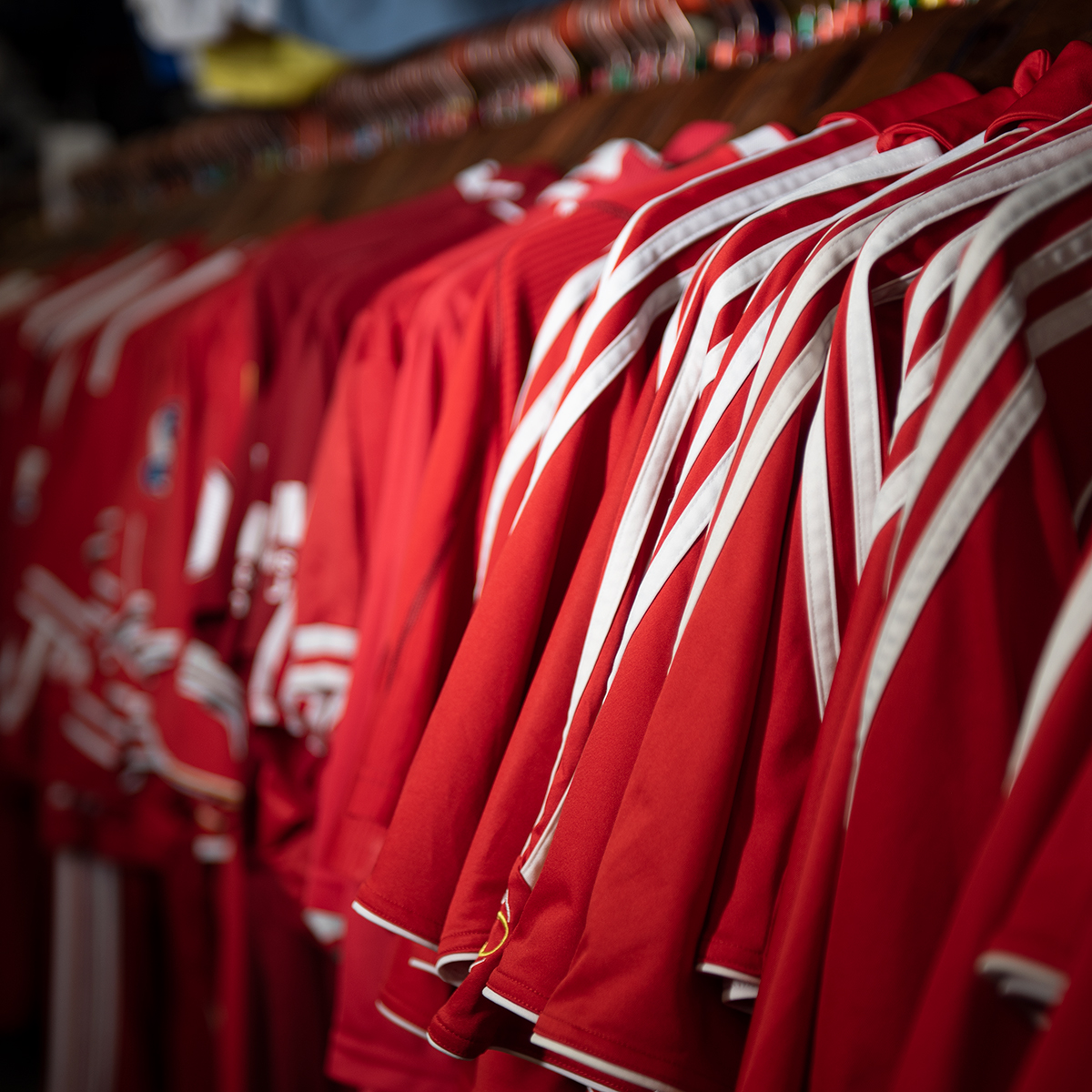 Liverpool rail at the Classic Football Shirts pop-up