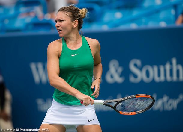 Halep, the world number one, is the top seed in Wuhan. Photo credit: Jimmie48 Tennis Photography.