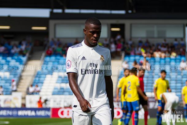 Vinicius durante un partido con el Castilla | Foto: Daniel Nieto (VAVEL)