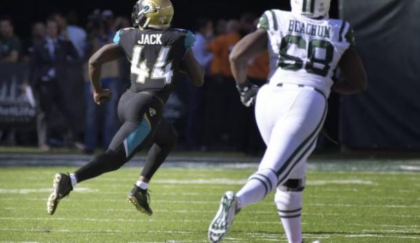 Jack's touchdown helped get Jacksonville back in the game/Photo: Bill Kostroun/Associated Press
