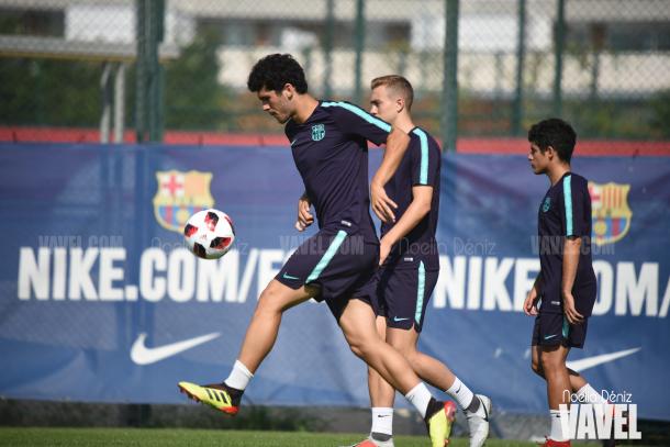 Carles Aleñá en el entrenamiento | Foto de Noelia Déniz, VAVEL