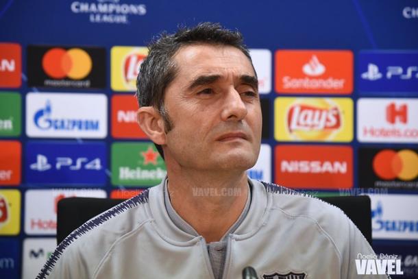 Ernesto Valverde durante una rueda de prensa. FOTO: Noelia Déniz