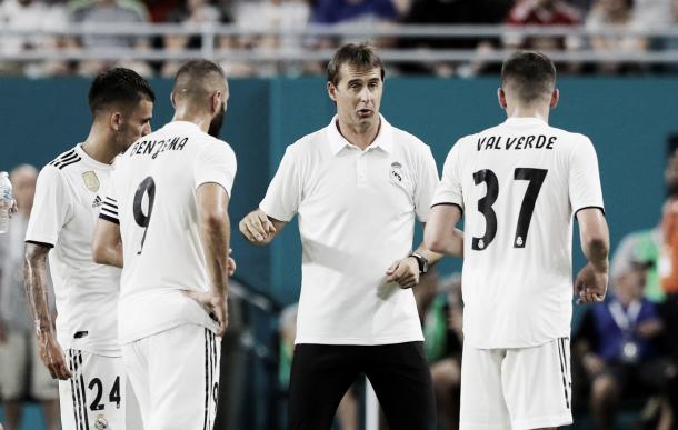 Julen Lopetegui ya consiguió su primer triunfo | Foto: Real Madrid C.F.