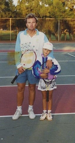 A story of incredible courage: Yuri Sharapov dropped everything and moved overseas with his six-year-old daughter to help her pursue a career in tennis after many people, especially him, recognized her talent from an early age. | Photo from “Unstoppable: My Life So Far,” courtesy of Maria Sharapova