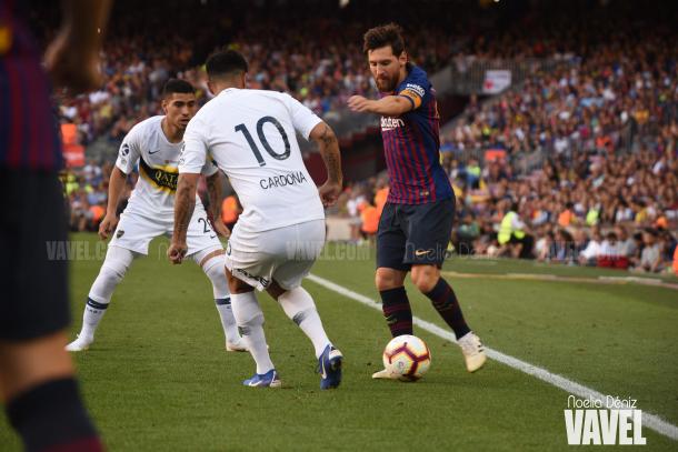 Leo Messi durante el Trofeo Joan Gamper | Foto de Noelia Déniz, VAVEL