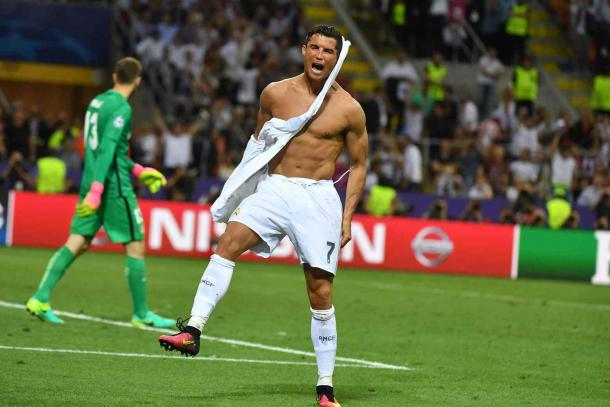 Cristiano Ronaldo stepped up and scored the decisive penalty in Milan (Photo: Gerard Julein/ Getty Images)
