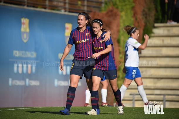 Alexia y Aitana, claves de nuevo en el Barça | Foto: Noelia Déniz - VAVEL