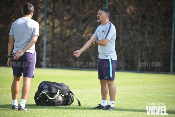 Francisco Javier García Pimienta en el entrenamiento | Foto de Noelia Déniz, VAVEL