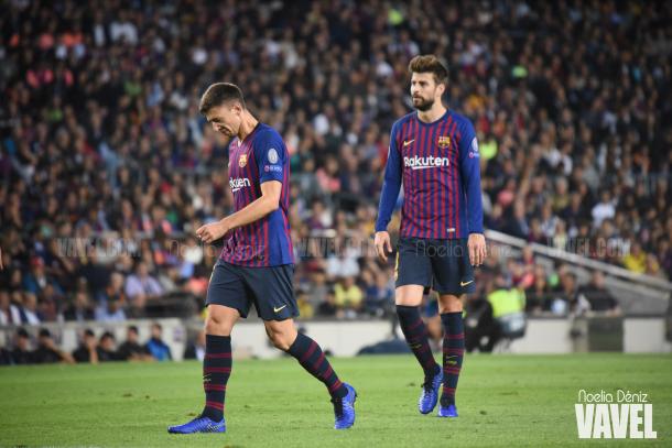 Lenglet y Piqué han terminado siendo la pareja de centrales titular / Foto: Noelia Déniz (VAVEL.com)