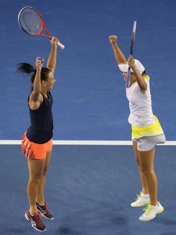 Barty and Dellacqua at the 2013 Australian Open | Photo: Getty Images: Scott Barbour