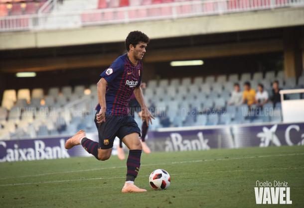 Carles Aleñá durante un partido con el filial | Foto: Noelia Déniz (VAVEL)