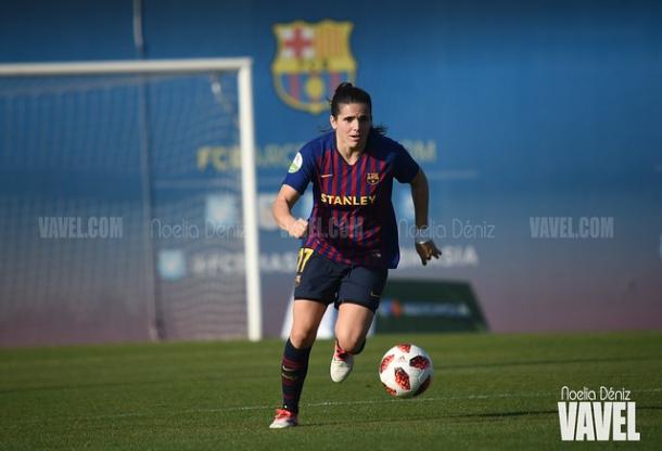 Andrea Pereira, jugadora del FC Barcelona Femenino. FOTO: Noelia Déniz