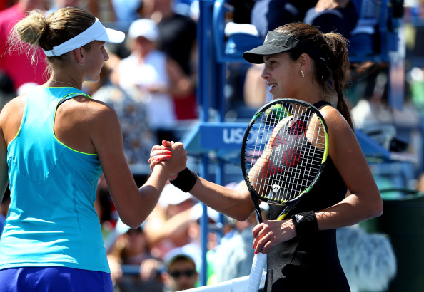 Pliskova (L) showing the world she could beat the big players | Photo: Streeter Lecka/Getty Images