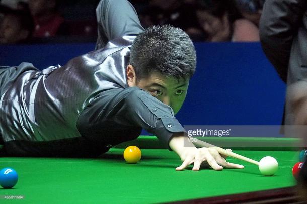 Wenbo barely got a look in against Hawkins (photo: Getty Images)