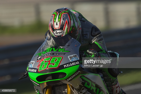 Hayden testing back in 2014 on the Pull and BEar Aspar Honda - Getty Images