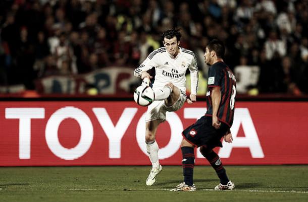 Bale foi um dos destaques contra o San Lorenzo | Foto: Steve Bardens/Getty Images