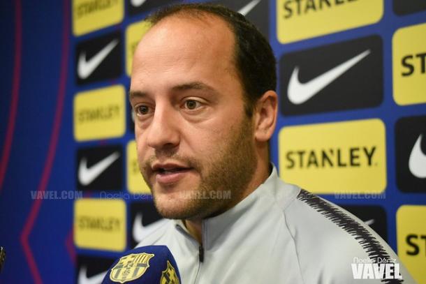 Lluís Cortés, entrenador del FC Barcelona. FOTO: Noelia Déniz