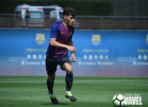 Nils Mortimer, jugador del Barça Juvenil. FOTO: Noelia Déniz