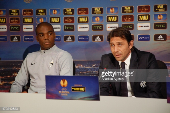 Above: Angelo Ogbonna and Antonio Conte during their time with Juventus | Photo: Getty Images