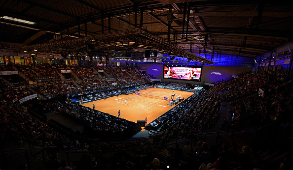 The Porsche Tennis Grand Prix, played indoors,  will be held at the Porsche-Arena. Photo credit: Daniel Kopatsch/Getty Images.