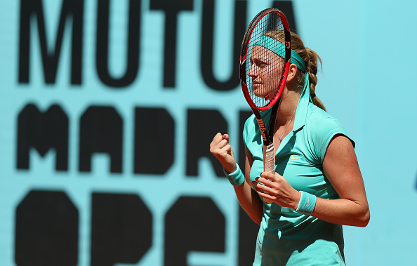 Kvitova reacts after a point in last year's tournament. Photo credit: Clive Brunskill/Getty Images.
