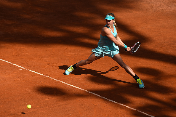 Bouchard put an end to a five-match losing streak in Rome. Photo credit: Mike Hewitt/Getty Images.