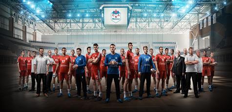 Jugadores del SKA Minsk. Foto: EHF.