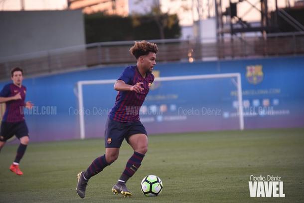 Konrad de la Fuente, jugador del Juvenil A del FC Barcelona. FOTO: Noelia Déniz