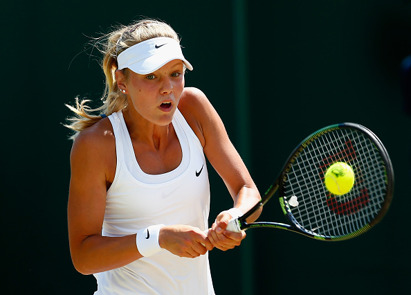 Zhuk settles in but it's too late for the youngster playing her first WTA main draw match | Photo courtesy of: Julian Finney/Getty Images